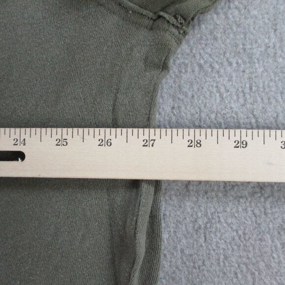 We The Free Shirt Womens Medium Green Fiona Twofer Long Sleeve Grungy Floral Tee - Picture 10 of 12